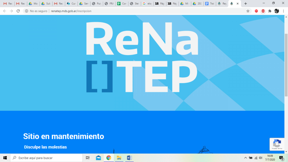 Sitio del Ministerio de Desarrollo Social: inactivo durante semanas